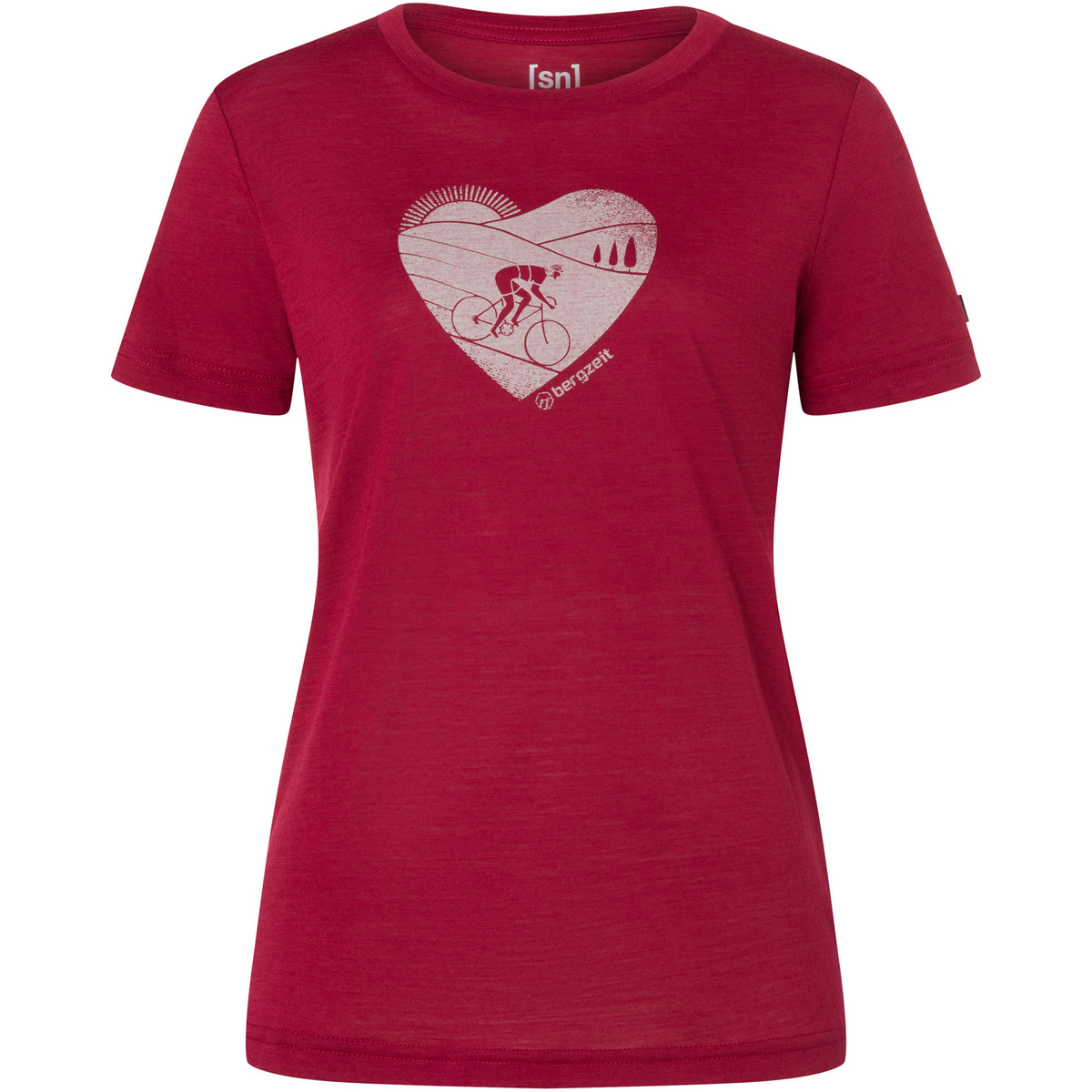 Super.Natural Damen Bergzeit Bike Heart T-Shirt