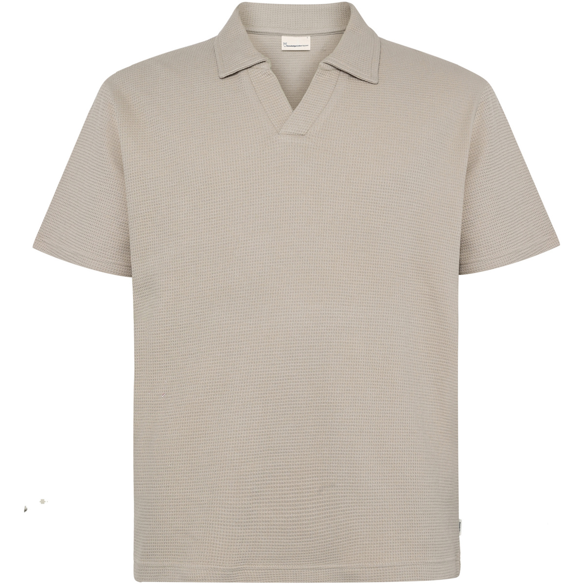 KnowledgeCotton Apparel Herren Waffle Polo T-Shirt