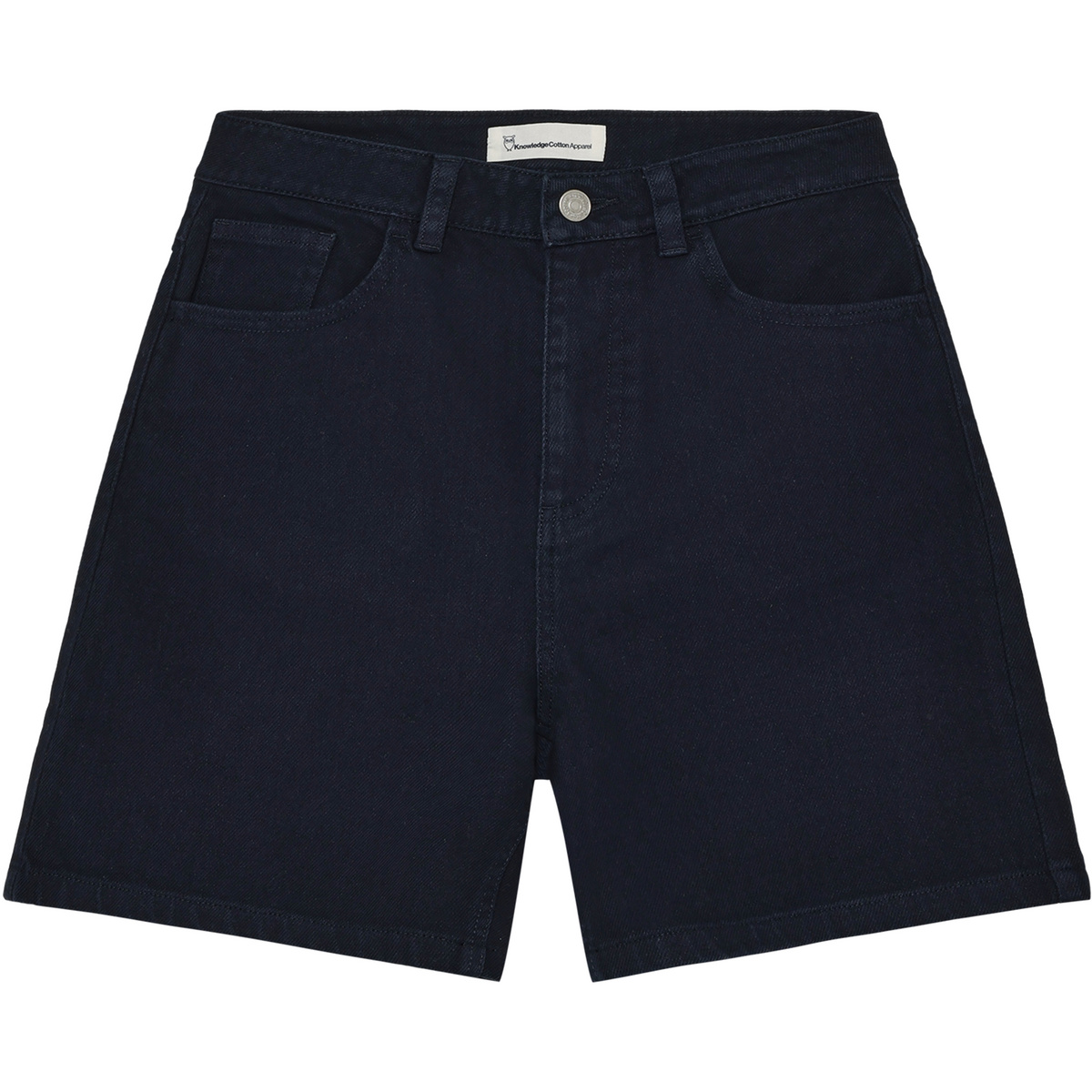 KnowledgeCotton Apparel Damen Gale Straight Mid-Rise Twill Shorts