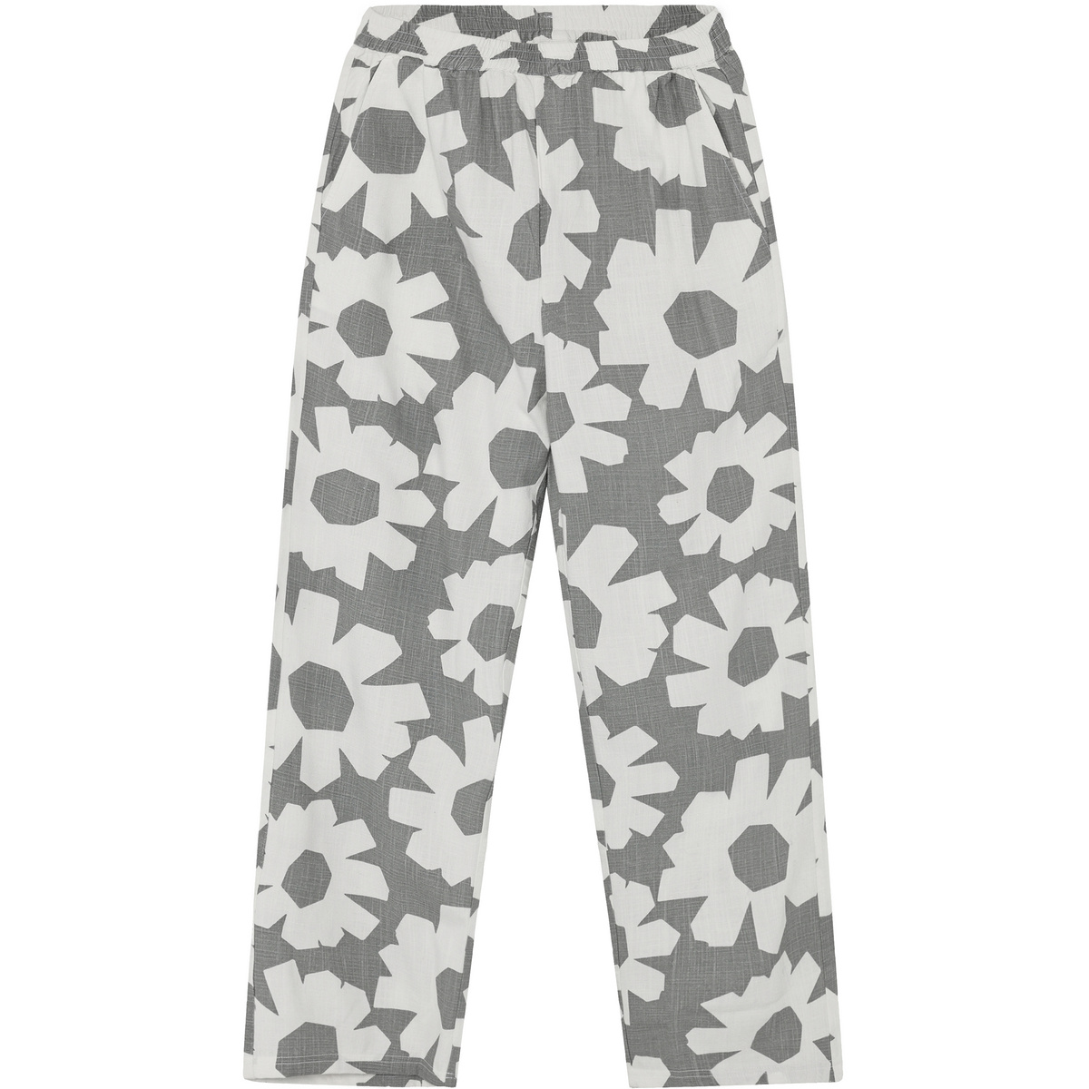KnowledgeCotton Apparel Damen Posey Linen-Mix Printed Hose
