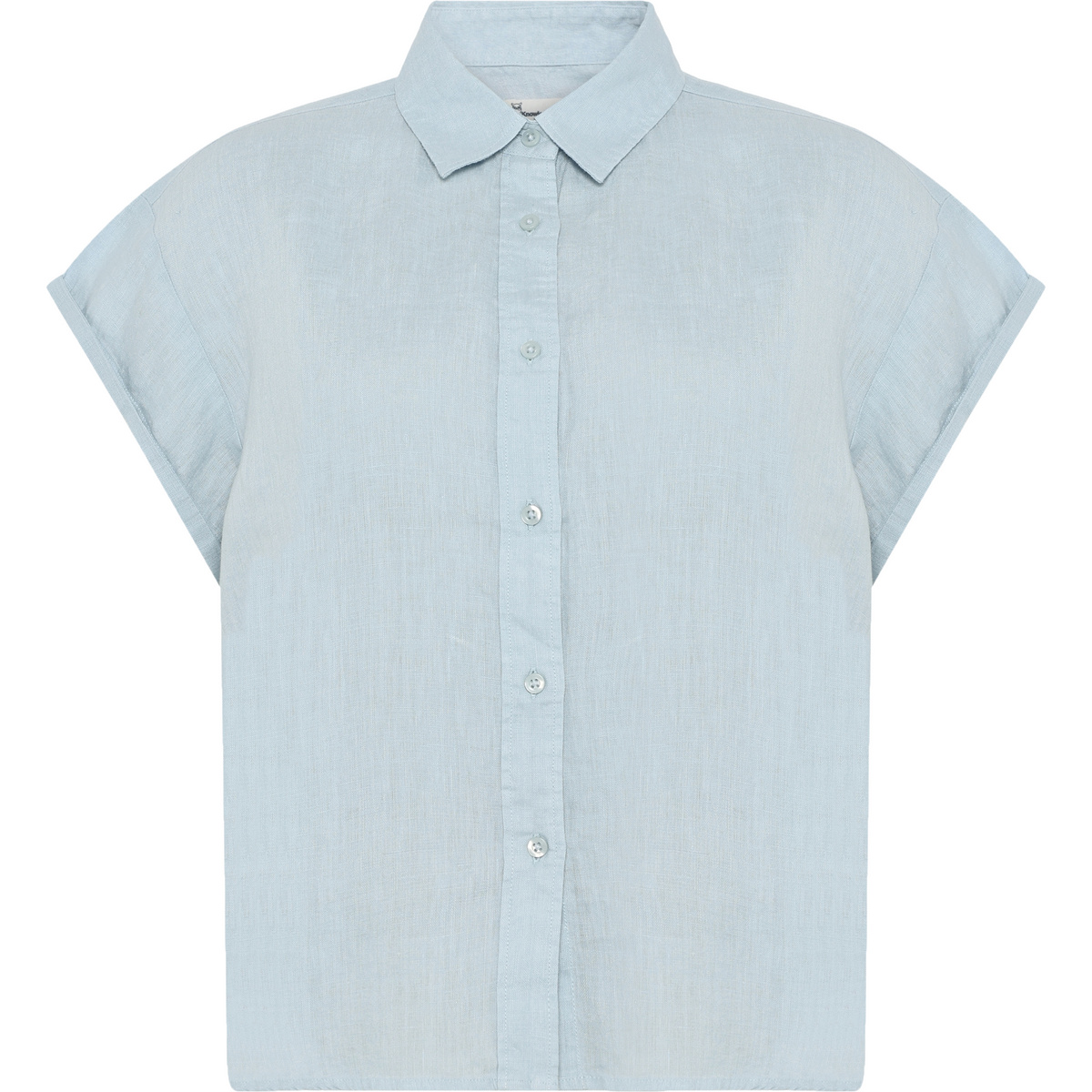 KnowledgeCotton Apparel Damen Aster Fold Up Linen Bluse
