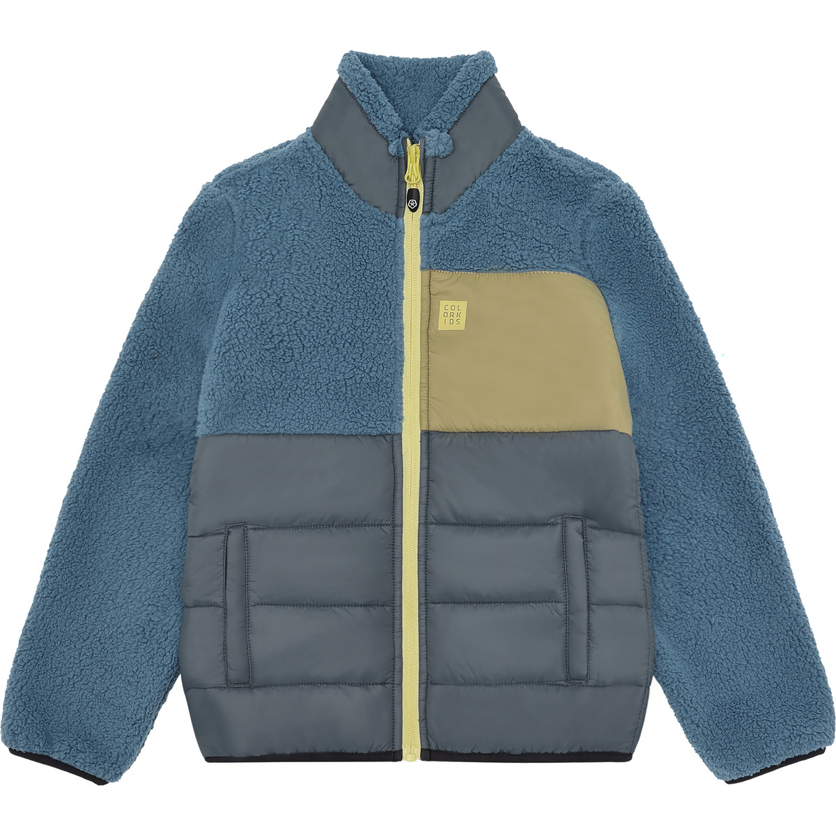 Color Kids Kinder Quilt Fleece Jacke