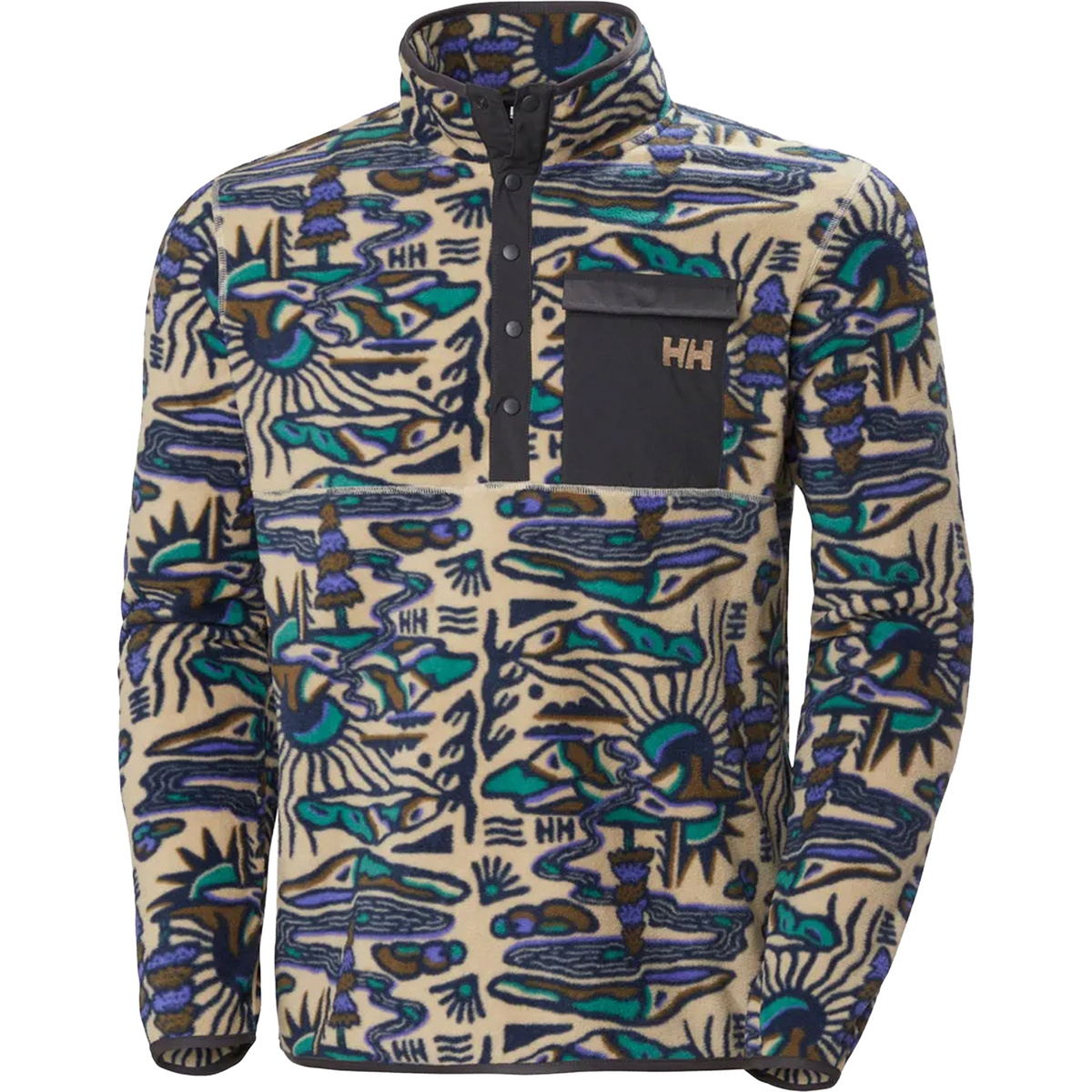 Helly Hansen Herren Maridalen Printed Fleece Pullover