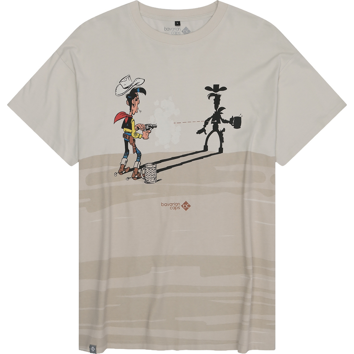 Bavarian Caps Herren Lucky Luke: Schatten T-Shirt