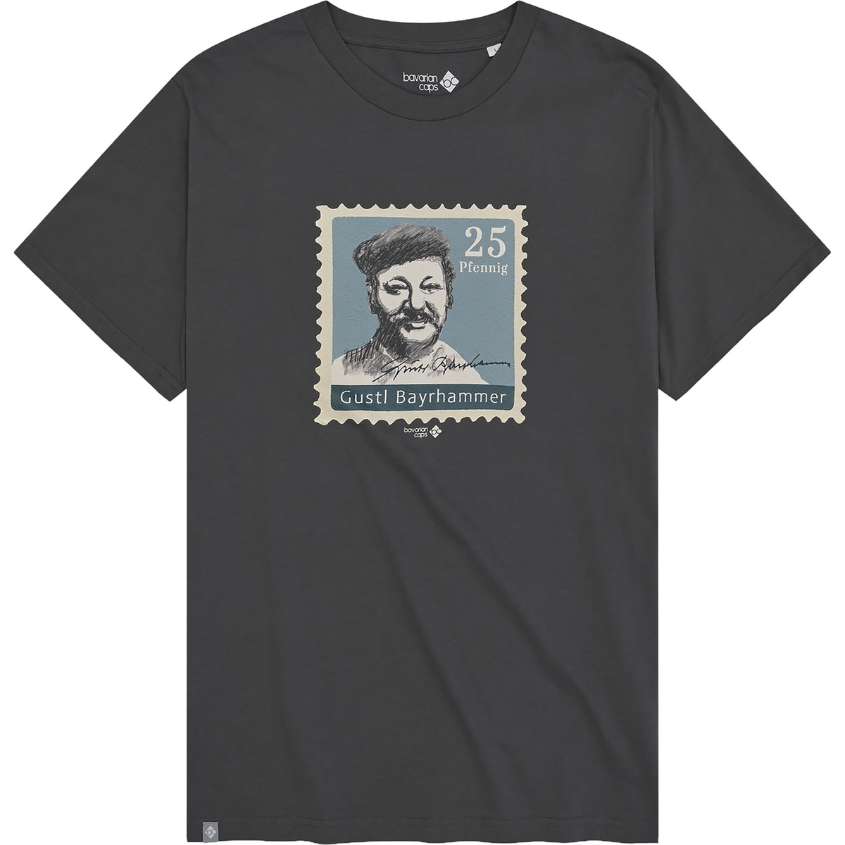 Bavarian Caps Herren Gustl Briefmarke T-Shirt