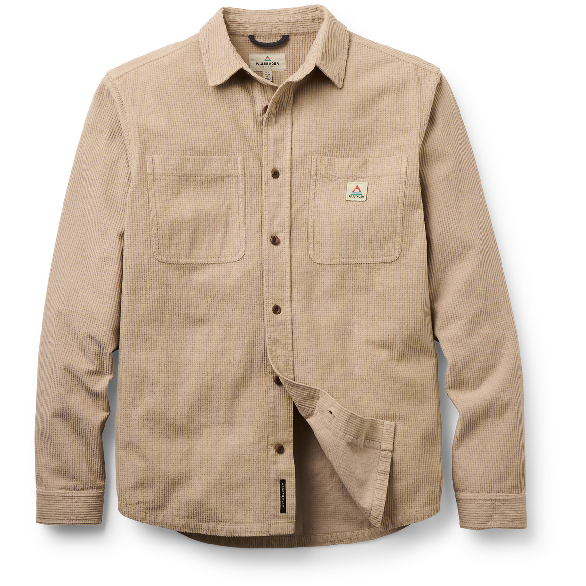Passenger Herren Backcountry Grid Cord Hemd