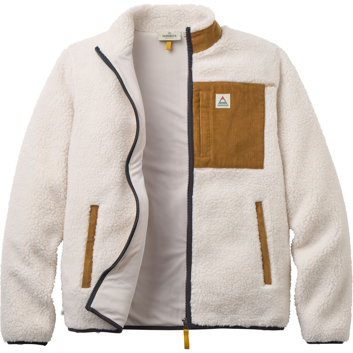 Passenger Herren Trekker 2.0 Deep-Pile Sherpa Fleece Jacke