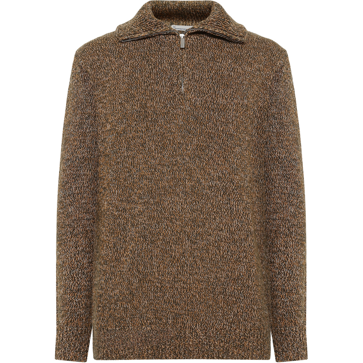KnowledgeCotton Apparel Herren Quater Zip Pullover