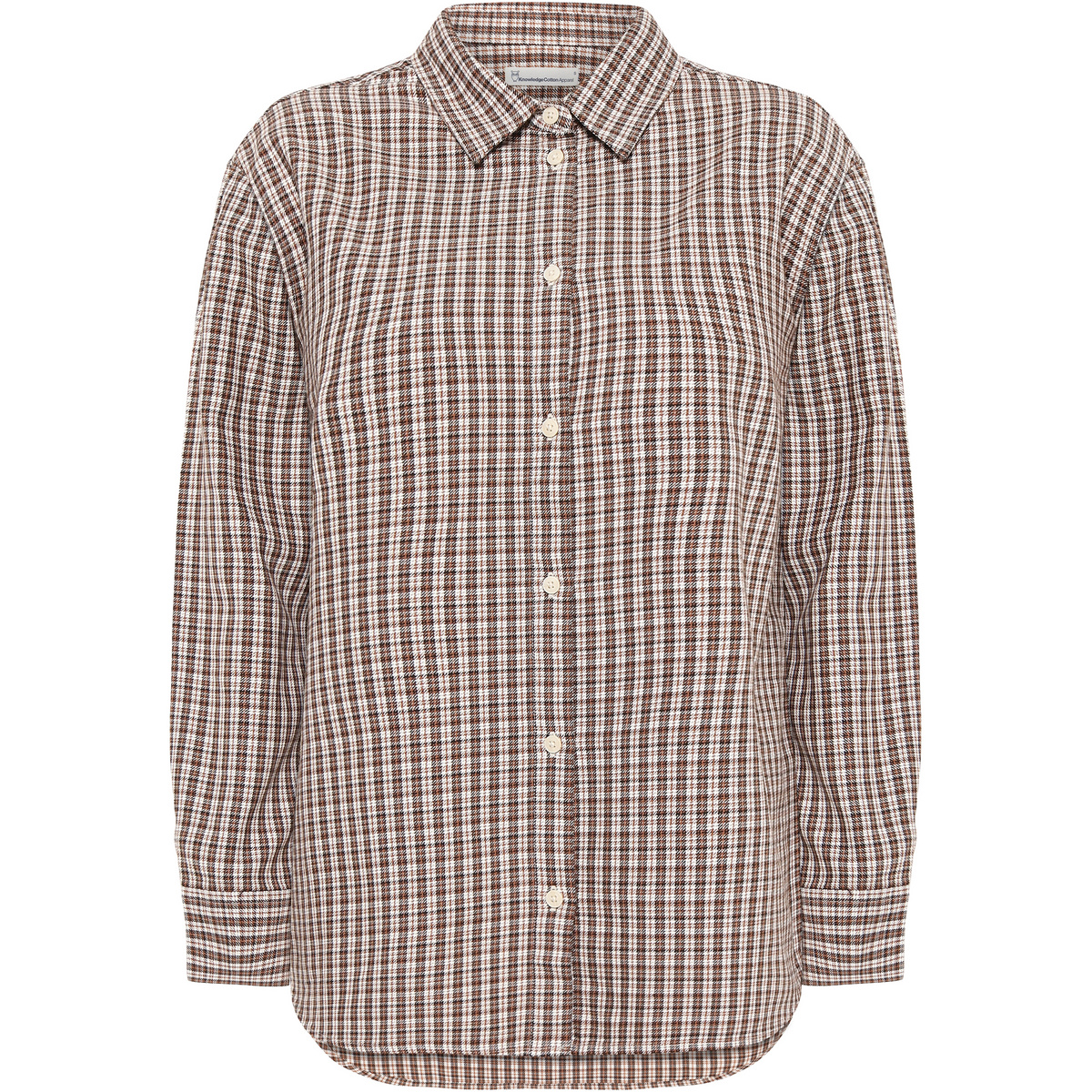 KnowledgeCotton Apparel Damen Vega Relaxed Check Hemd