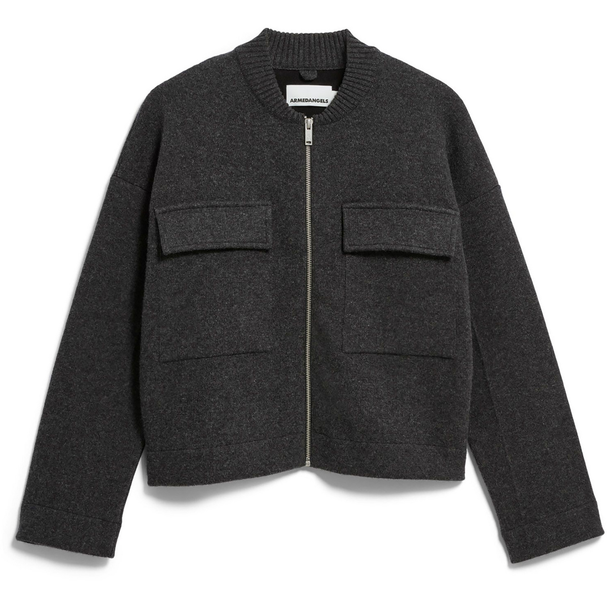 Armedangels Damen Cotton-wool Bomber Knit Jacke