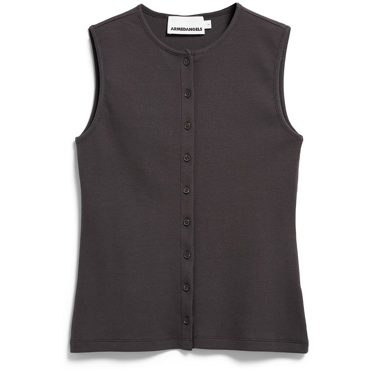 Armedangels Damen Rib Button Top