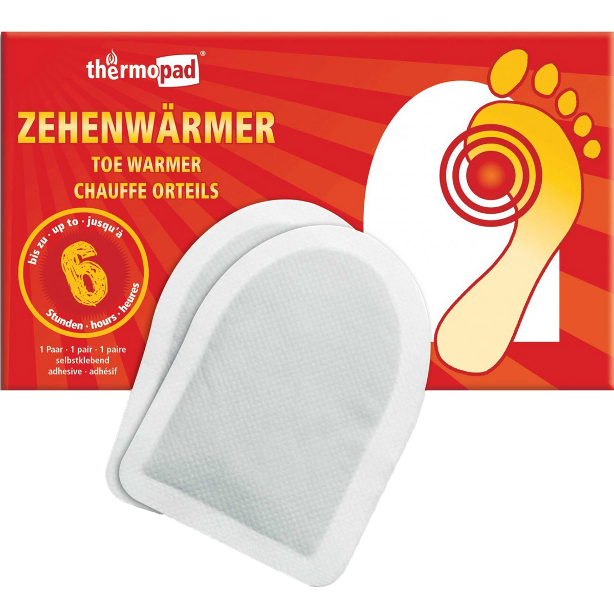 Thermopad Zehenwärmer