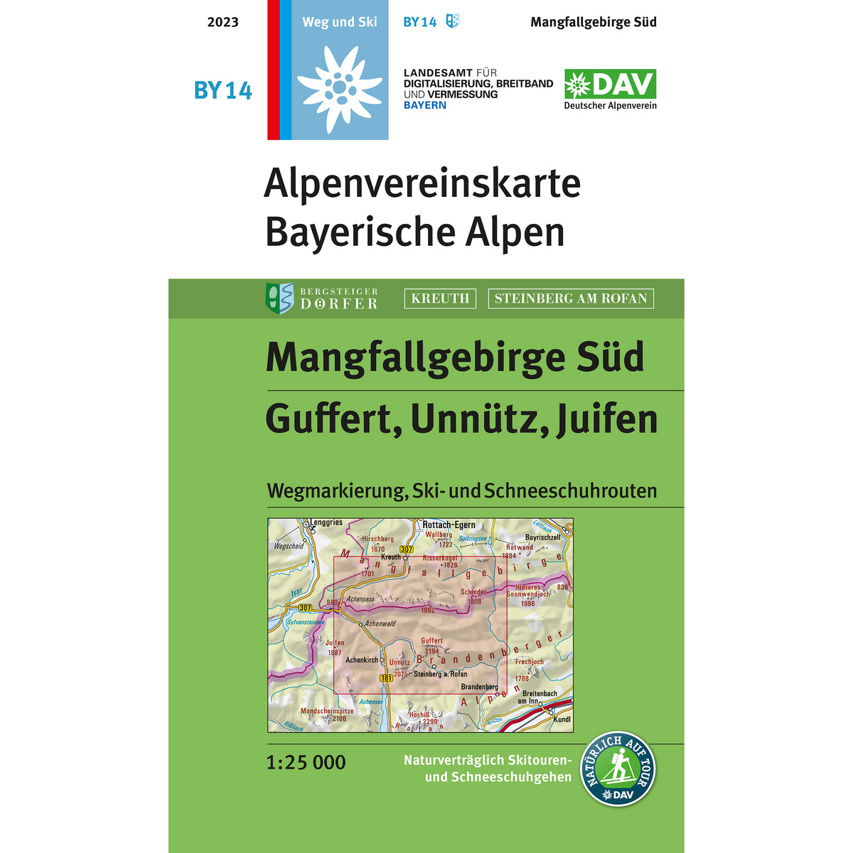DAV AV-Karte BY 14 Mangfallgebirge Süd
