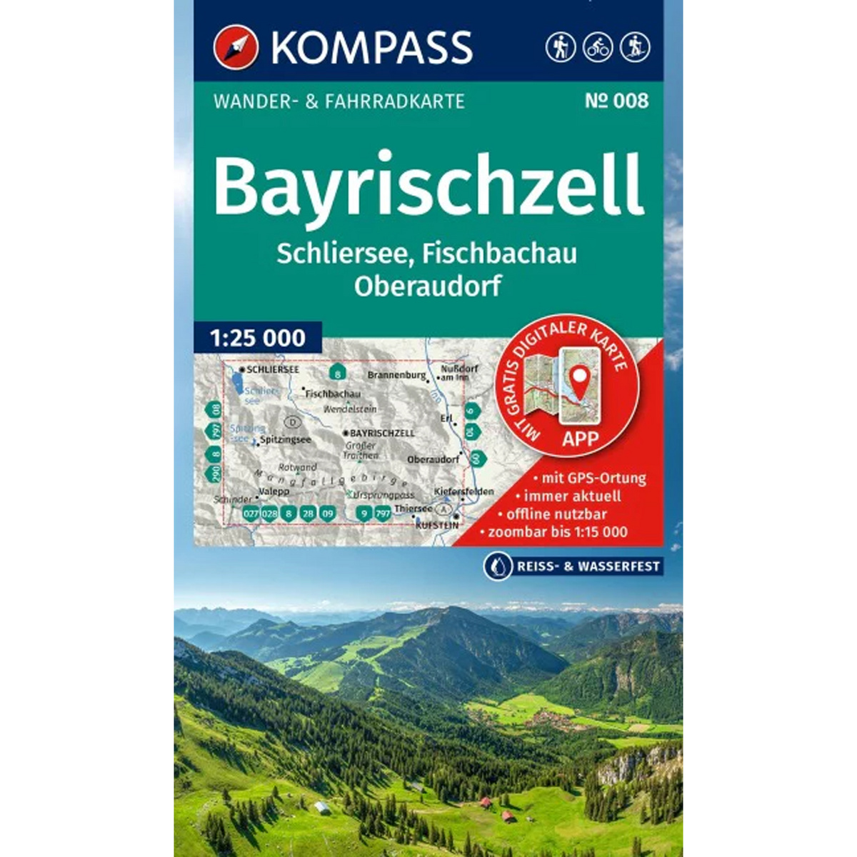 Kompass Verlag WK 008 Bayrischzell - Schliersee