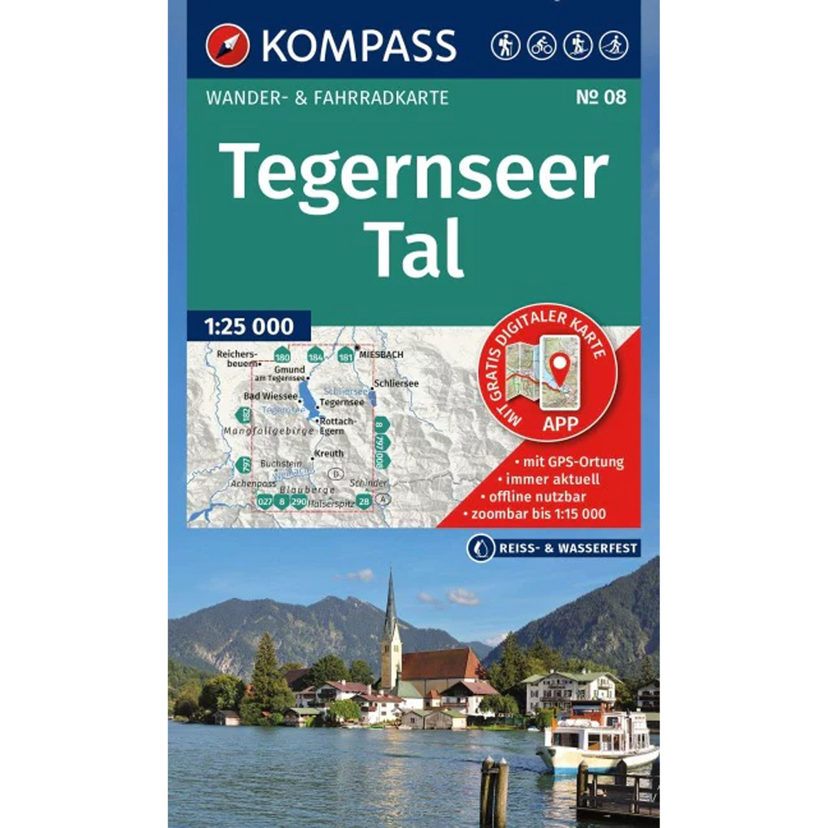 Kompass Verlag WK 08 Tegernseer Tal