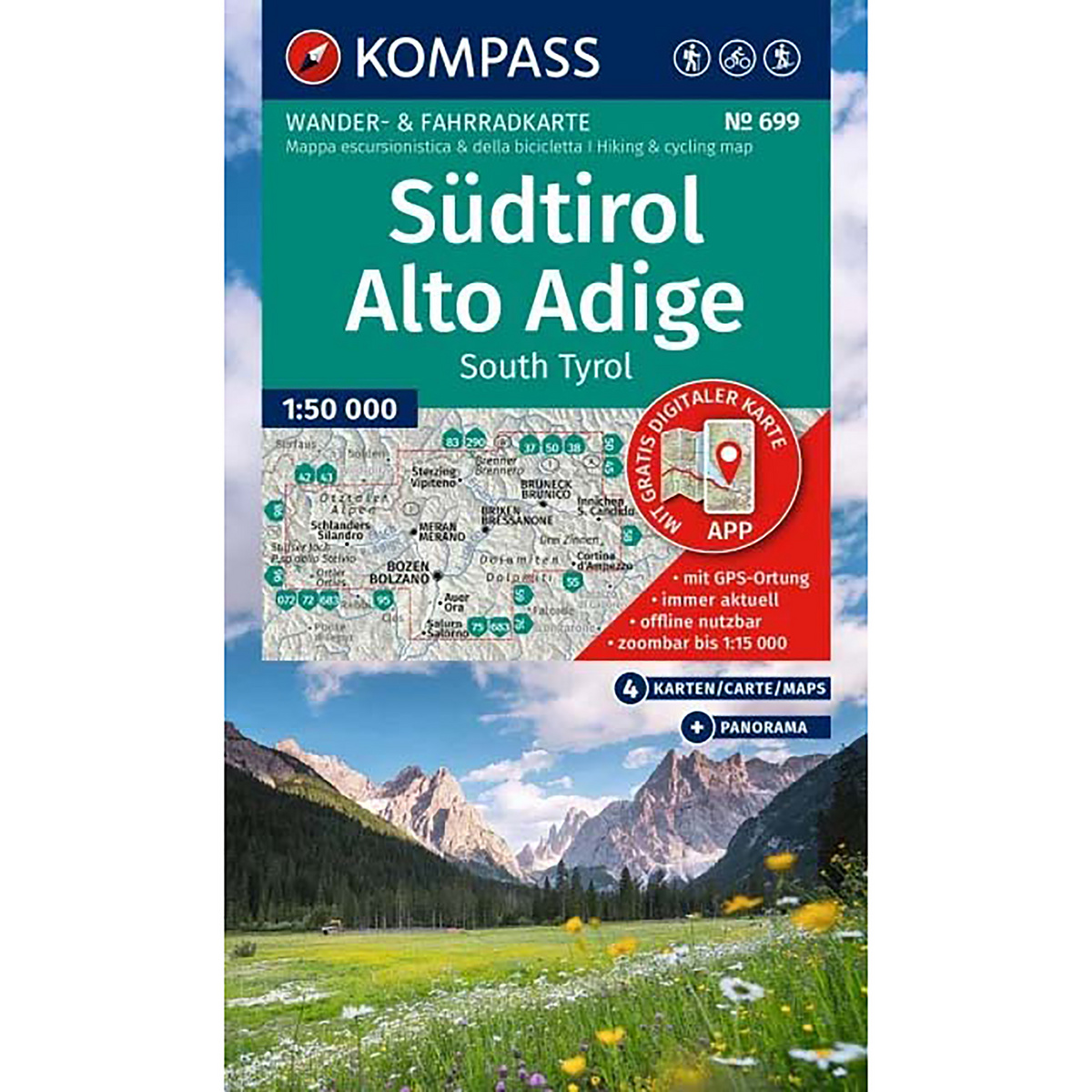 Kompass Verlag WK 699 Südtirol Kartenset