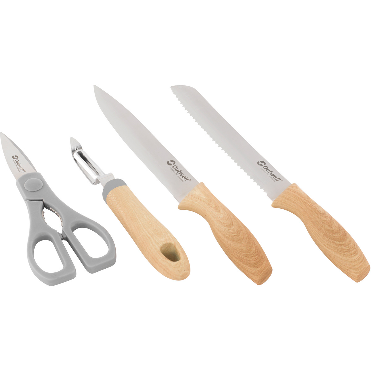 Outwell Chena-Messerset mit Sparschäler & Schere