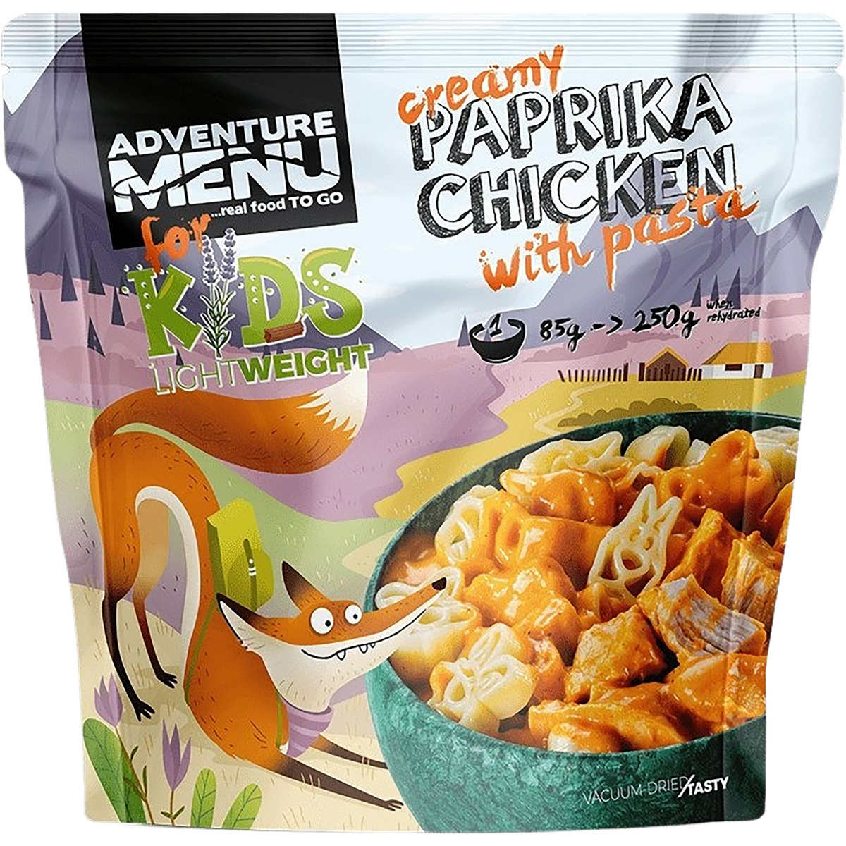 Adventure Menu Kinder Creamy Paprika Hähnchen mit Pasta