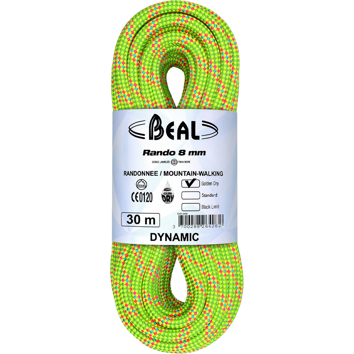 Beal Rando 8mm Golden Dry Zwillingsseil
