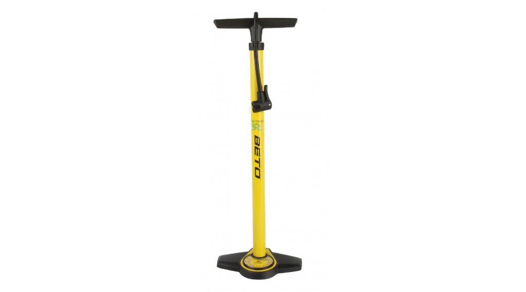 Beto Steel Standpumpe mit Doppelkopf gelb/schwarz