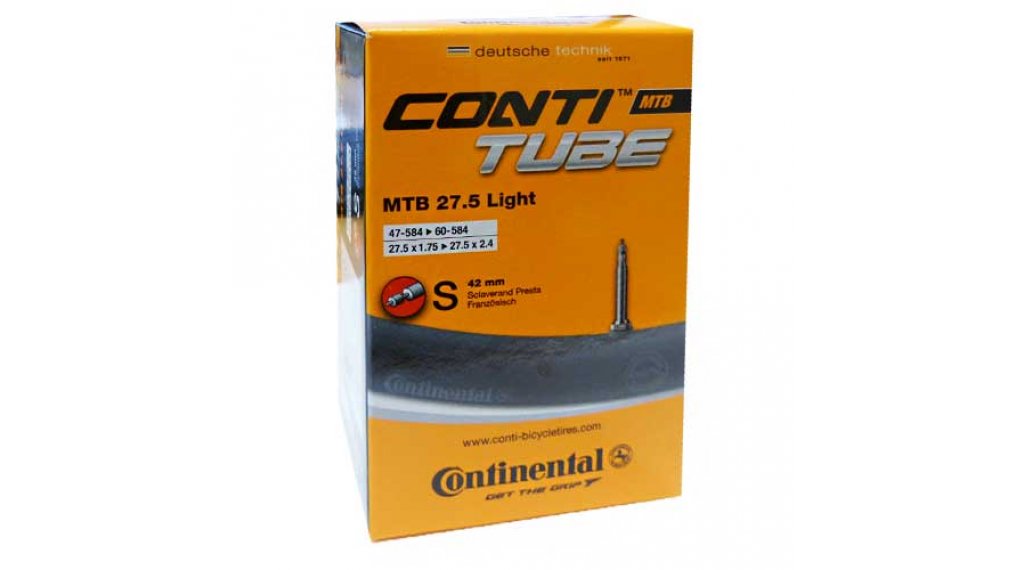 Continental MTB Light Schlauch für 27.5" S42 - 47/62-584 (27.5x1.75-2.50) frz.-Ventil 42mm (4er-Pack)