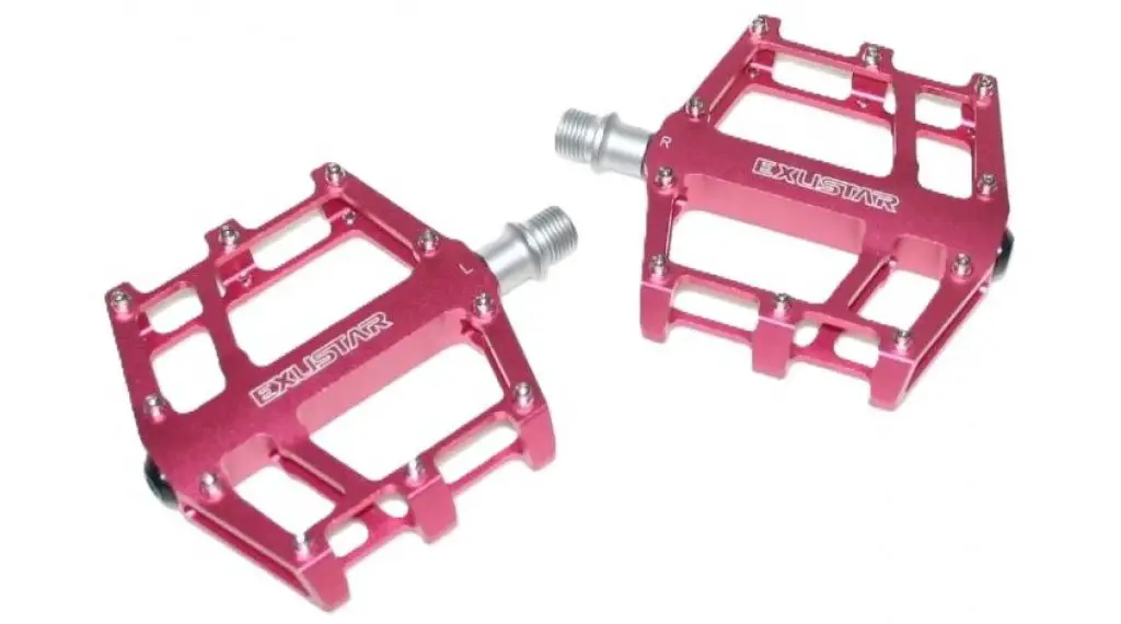 Exustar E-PB525 MTB/BMX-Pedale Cro-MO-Achse - Rot