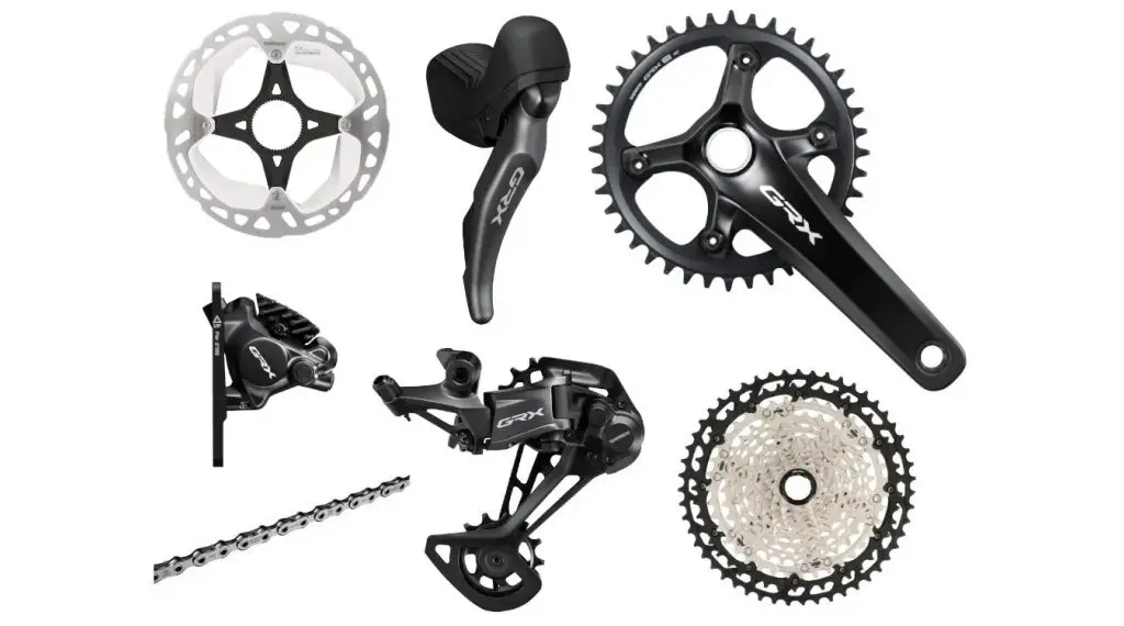 Shimano GRX RX820 Komplettgruppe 1x12-fach 40 Zähne - 165mm (BULK)