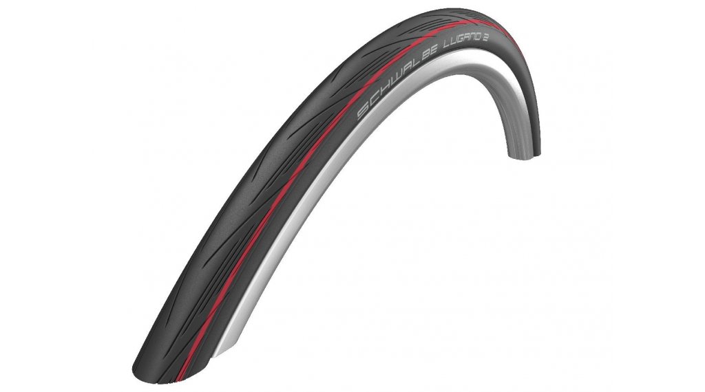 Schwalbe Lugano II Active 28" Drahtreifen SILICA - Rot, Schwarz