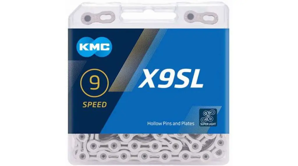 KMC X9 SL Kette 9-fach 114-Glieder - Silber
