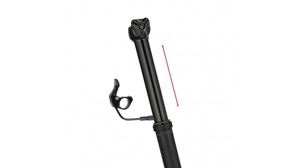Ergotec Viper Up &amp; Down S Federsattelstütze absenkbar 30.9x402mm Travel: 80mm 0mm Offset schwarz