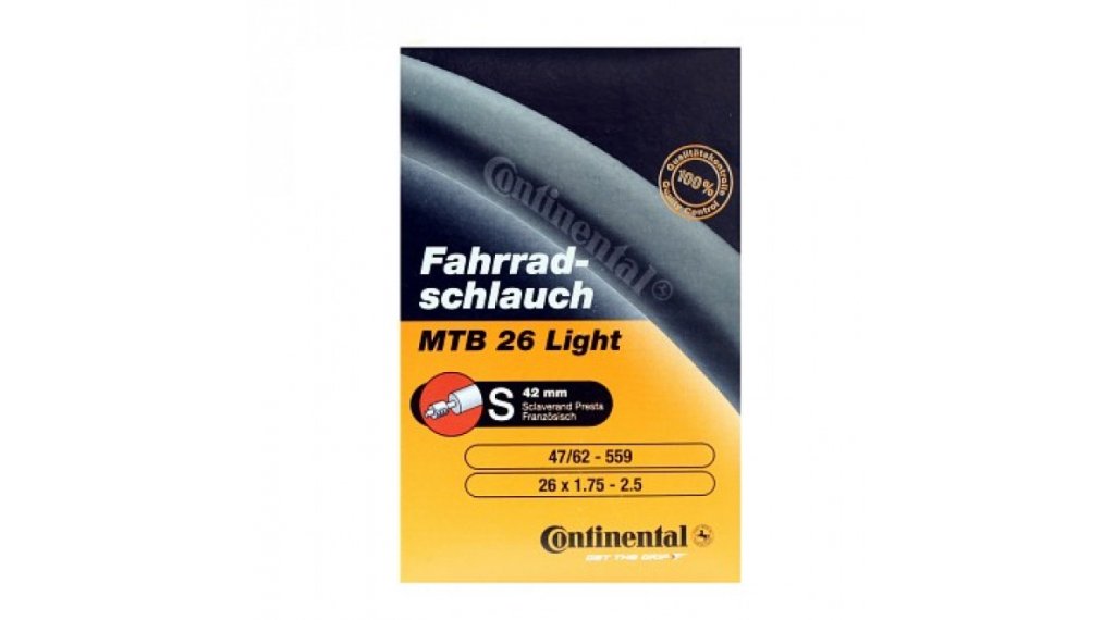Continental MTB Light Schlauch für 26" S42 - 47/62-559 (26x1.75-2.50) frz.-Ventil 42mm (4er-Pack)