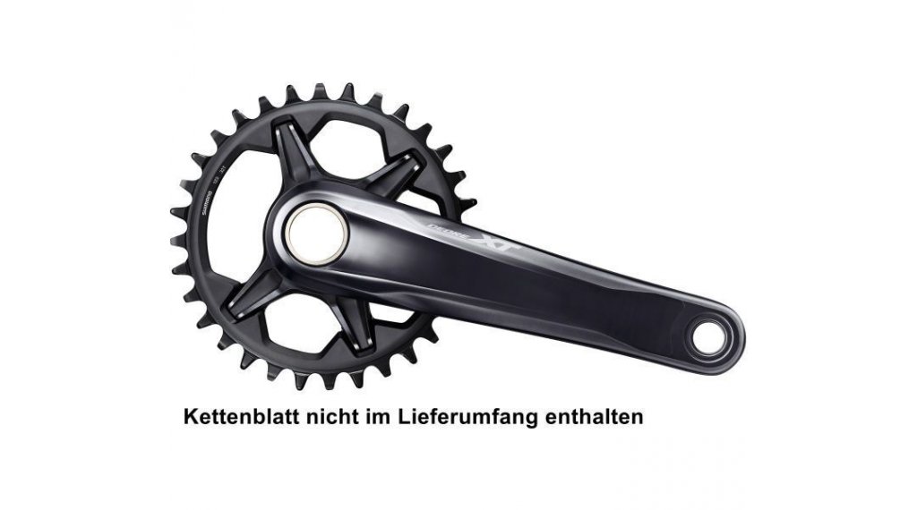 Shimano DEORE XT FC-M8120-1 Kurbelgarnitur 1x12-fach 180mm (ohne Kettenblatt) schwarz