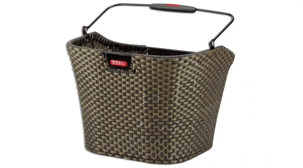 Rixen &amp; Kaul KLICKfix Structura Fahrradkorb 35x26x25cm bronze