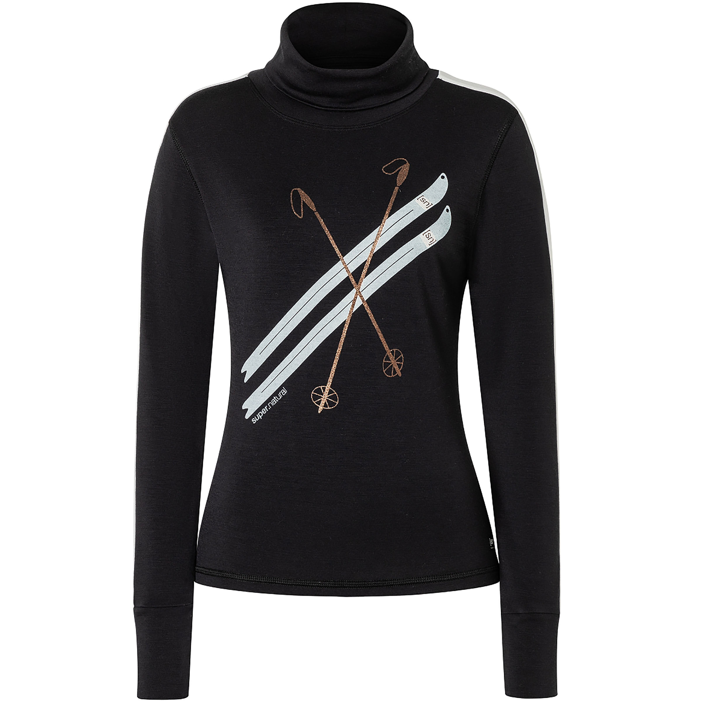 Super.Natural Damen Kryssede Ski Roll Neck Pullover