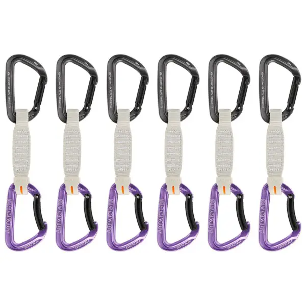 Mammut - Workhorse Keylock Quickdraws - Express-Set Gr 12 cm - Straight Gate / Bent Gate Key weiß
