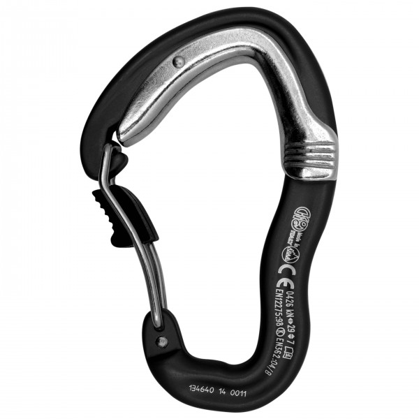 Kong - Ergo Wire Double Gate - Verschlusskarabiner schwarz/grau