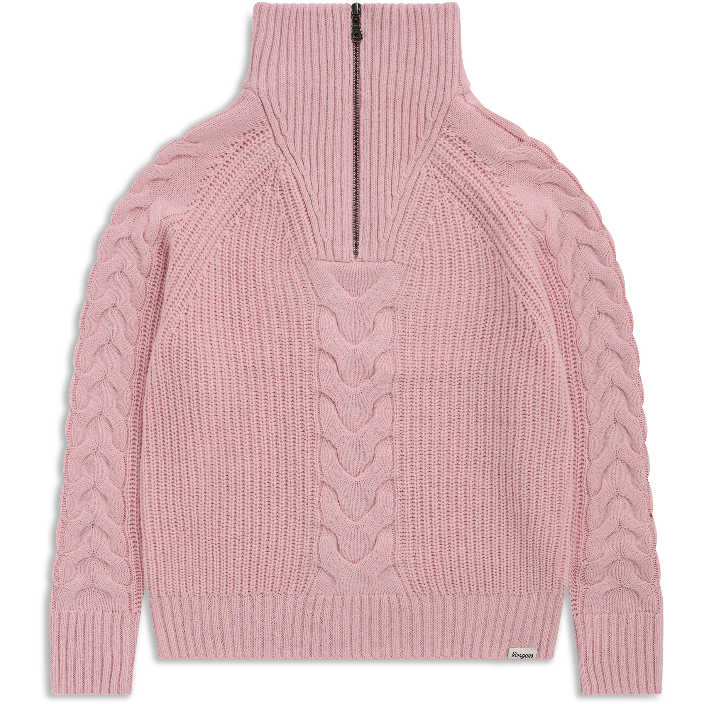 Bergans Damen Milde Knitted Wool Half Zip Pullover