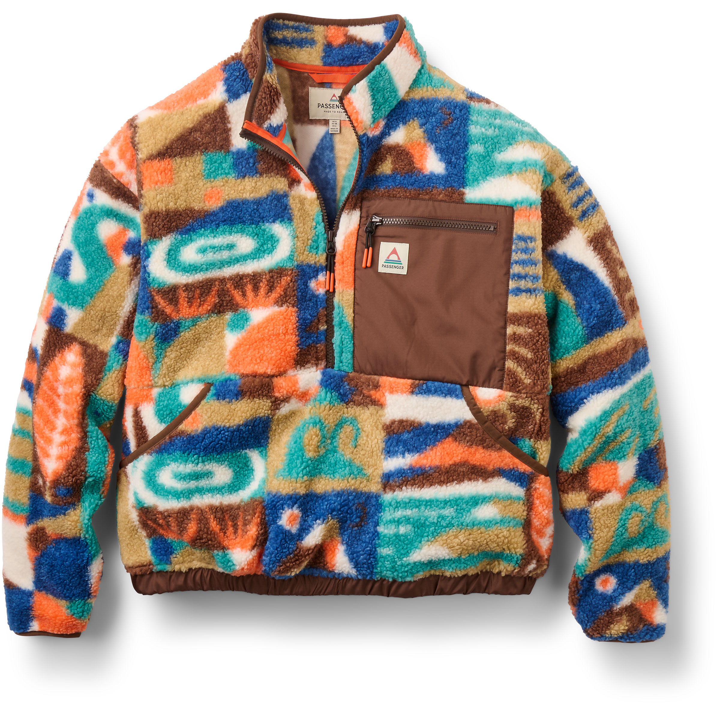 Passenger Damen Ravi Recycled Sherpa Fleece Pullover