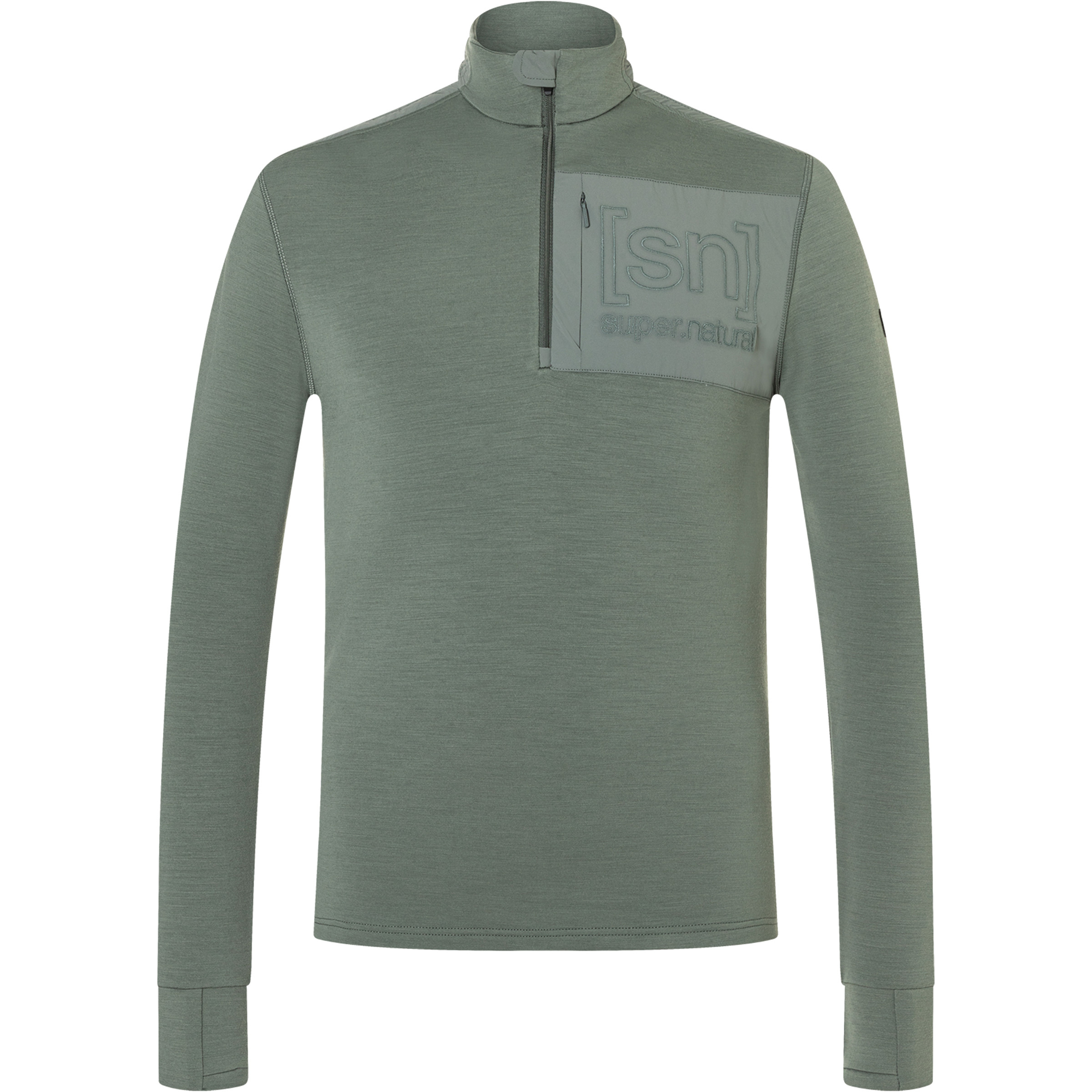 Super.Natural Herren Shoulder Guard 1/4 Zip Pullover