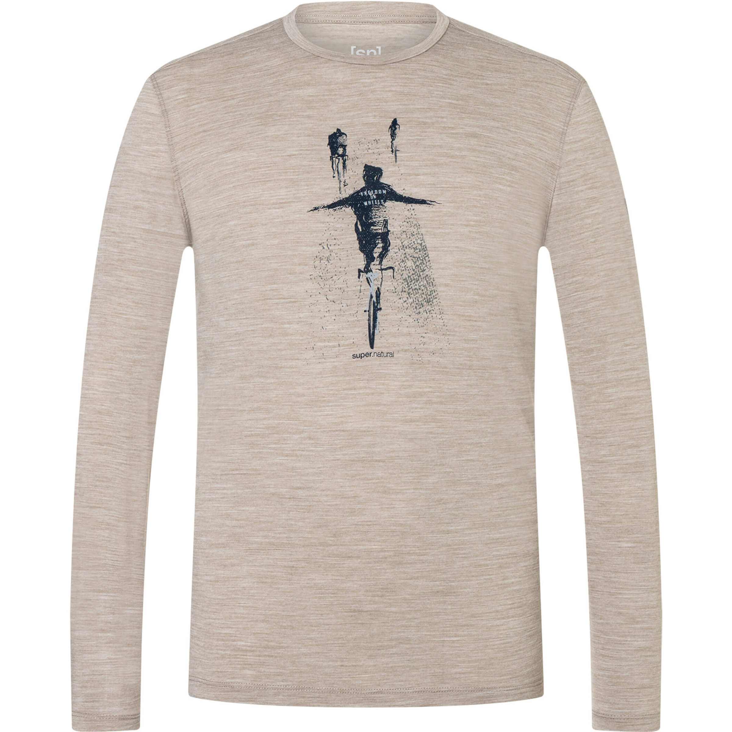 Super.Natural Herren Freedom On Wheels Longsleeve
