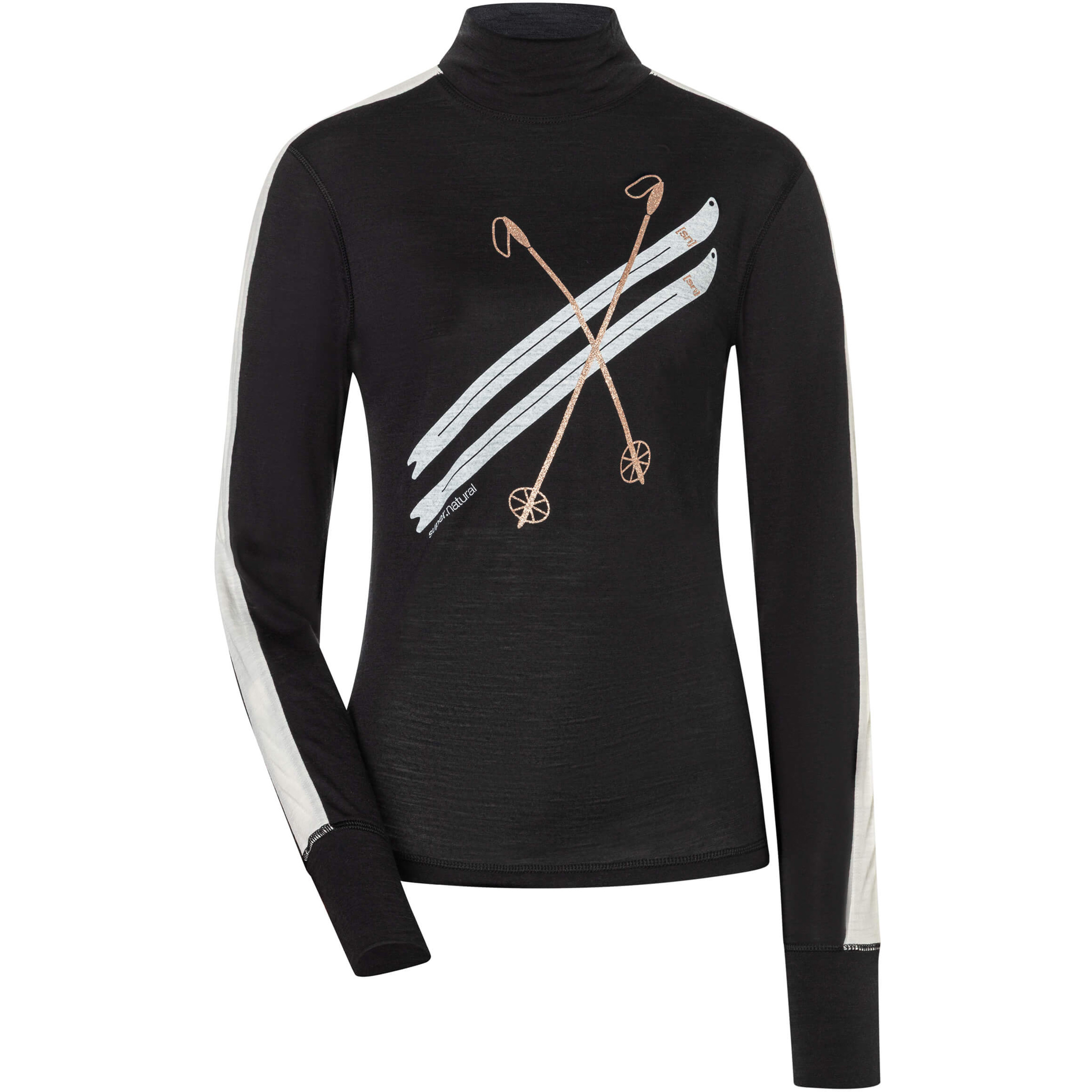 Super.Natural Damen Kryssede Col T-Neck Light Pullover