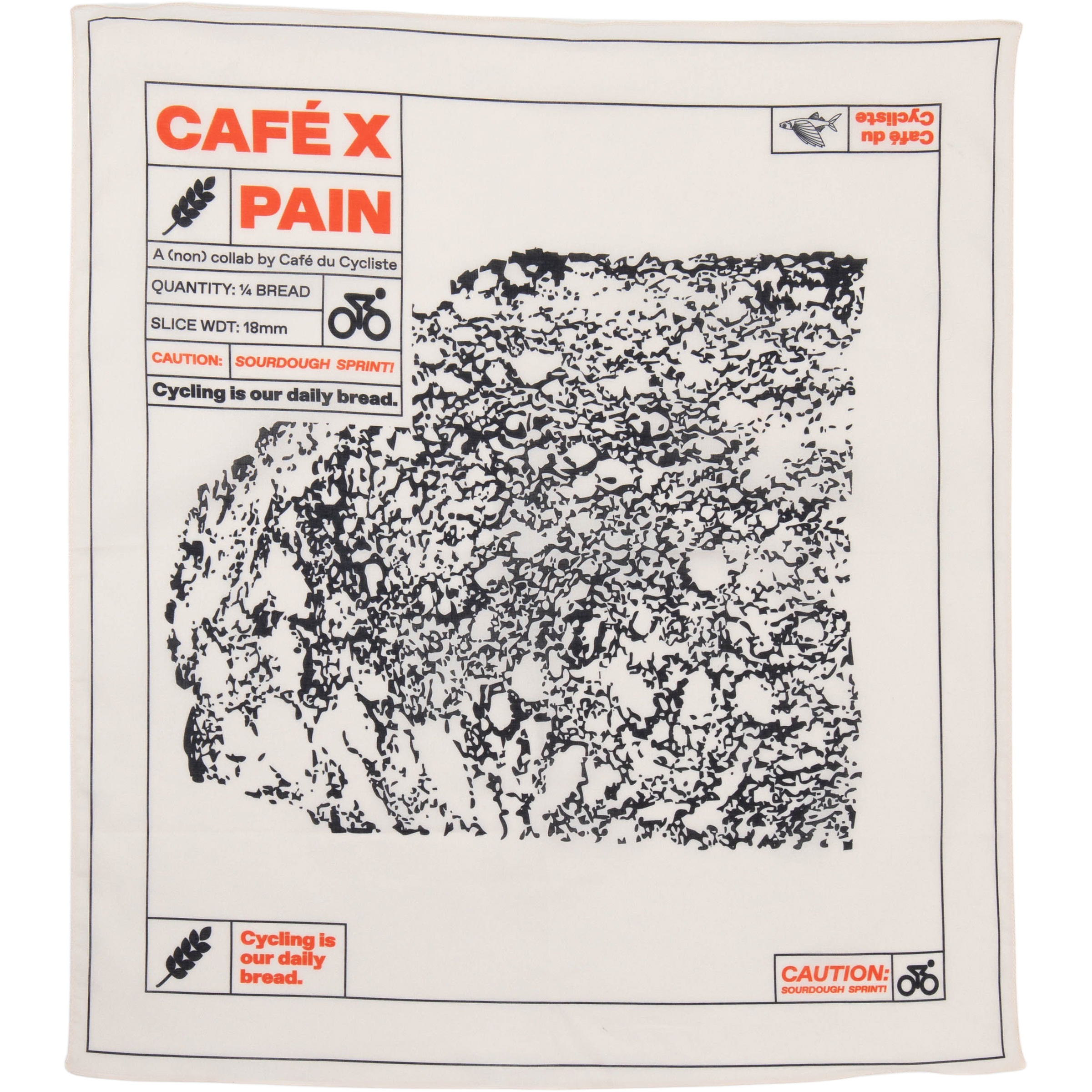 Café Du Cycliste Bandana Pain Cotton Scarf