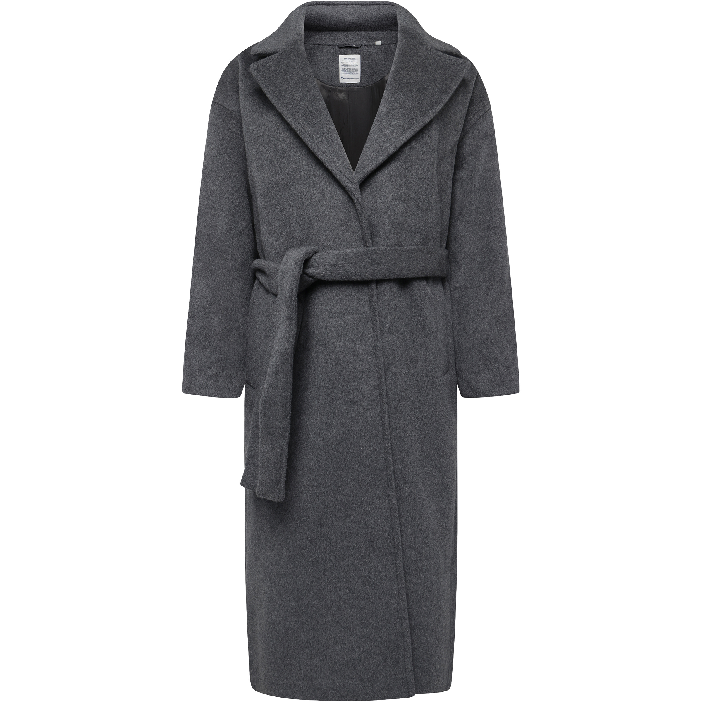 KnowledgeCotton Apparel Damen Wool Lapel Mantel