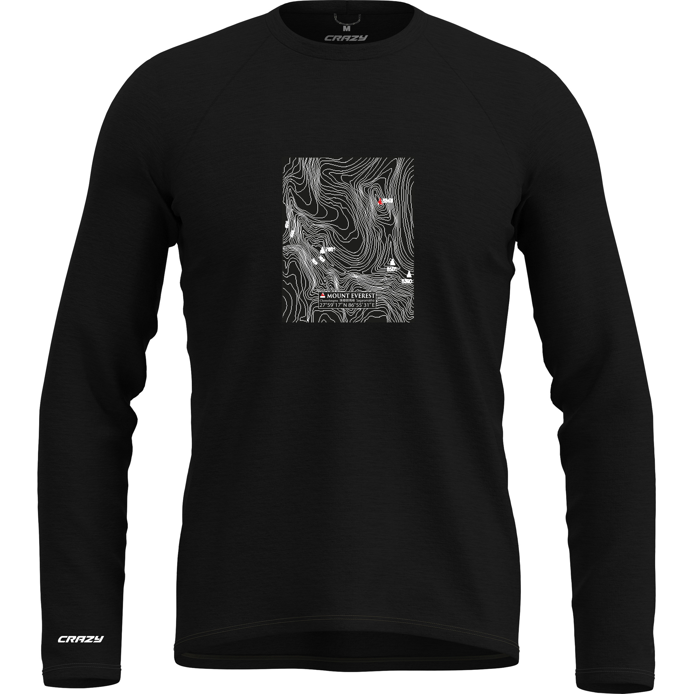 Crazy Herren Merino Logo Longsleeve