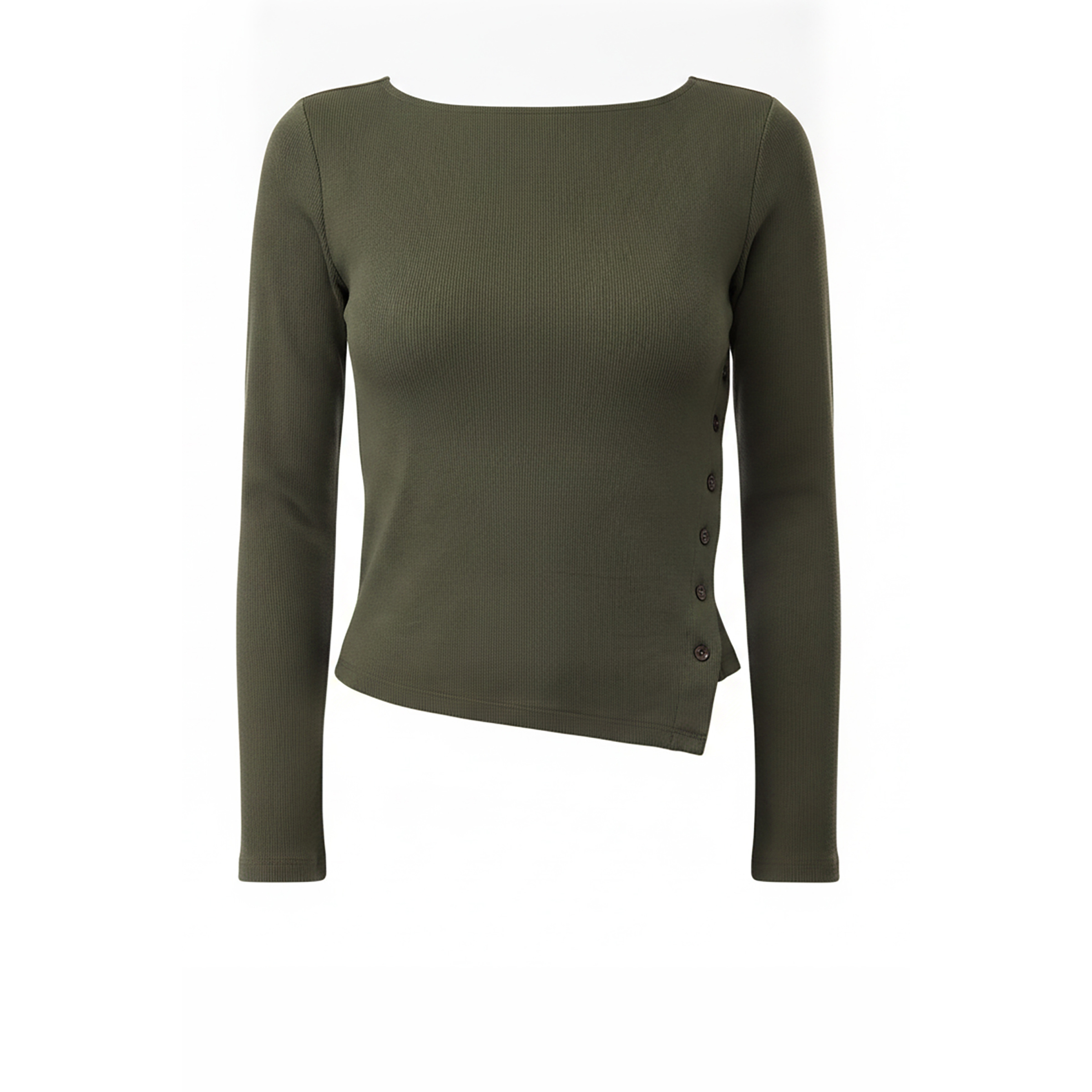 Mandala Damen Side Button Longsleeve
