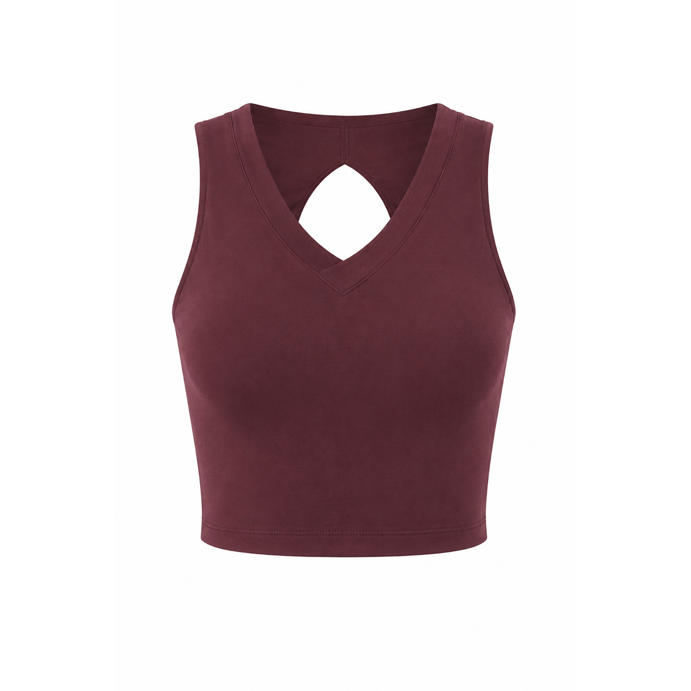 Mandala Damen Cropped V-Neck Top