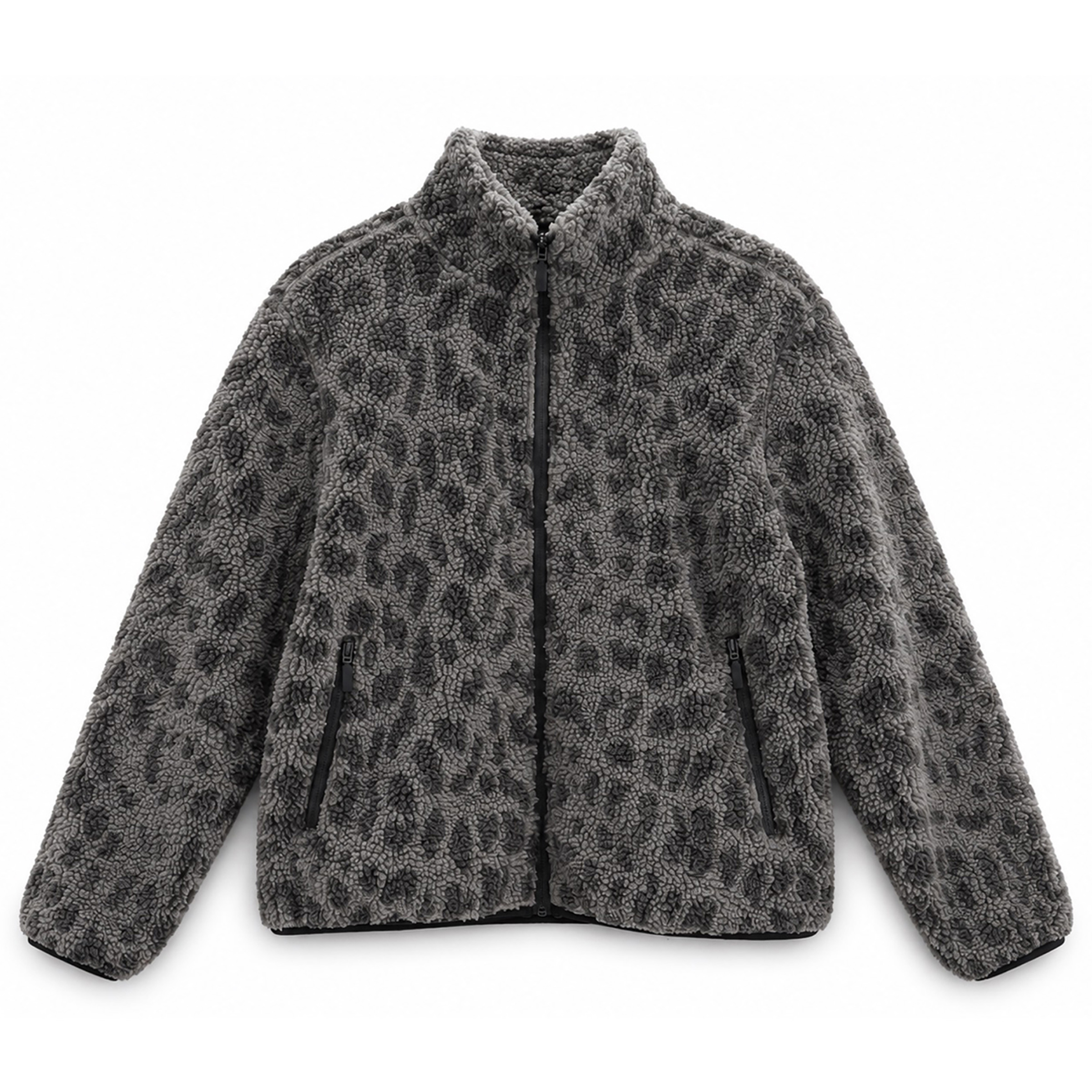 Mazine Damen Printed Sherpa Jacke