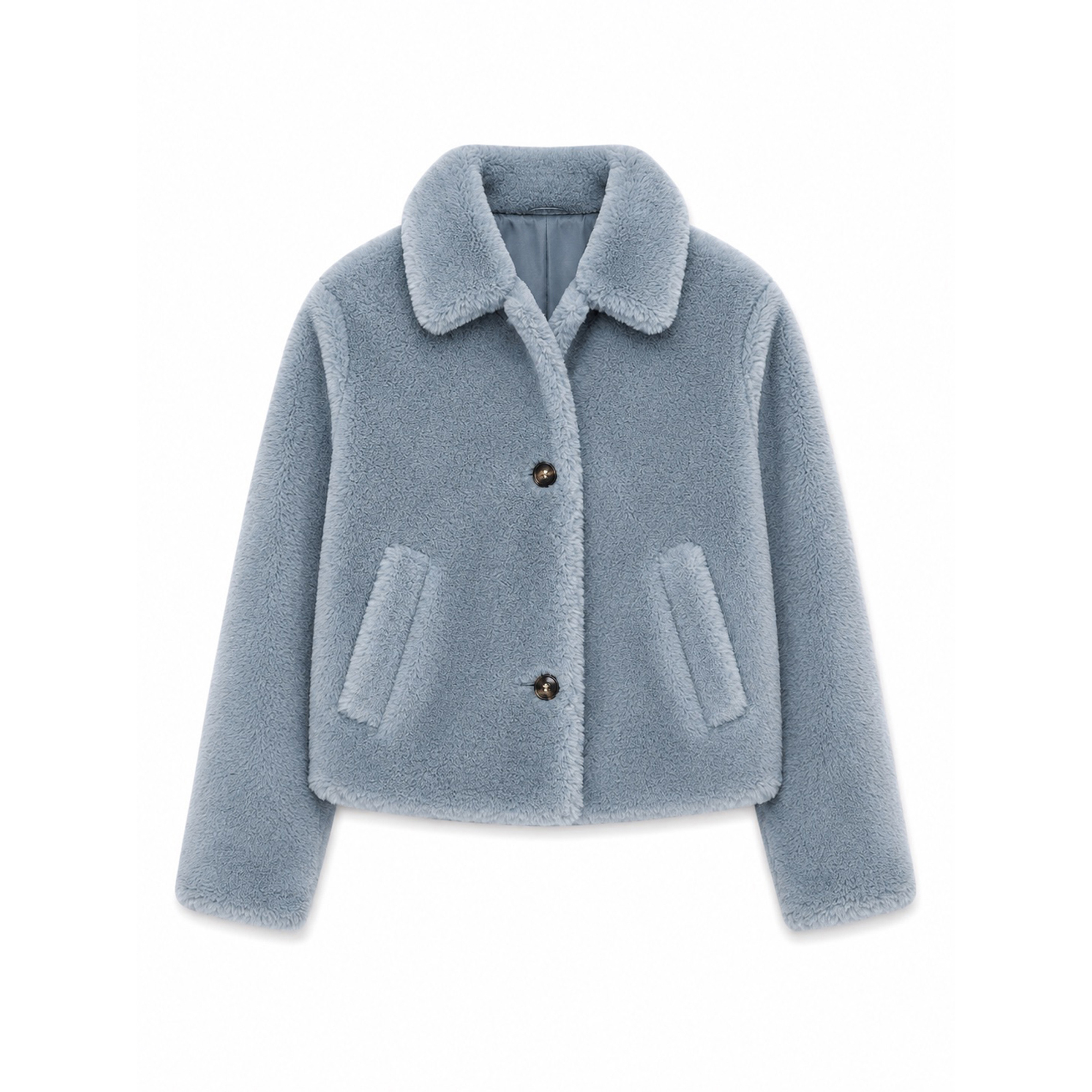 Mazine Damen Faux-Fur Button Jacke