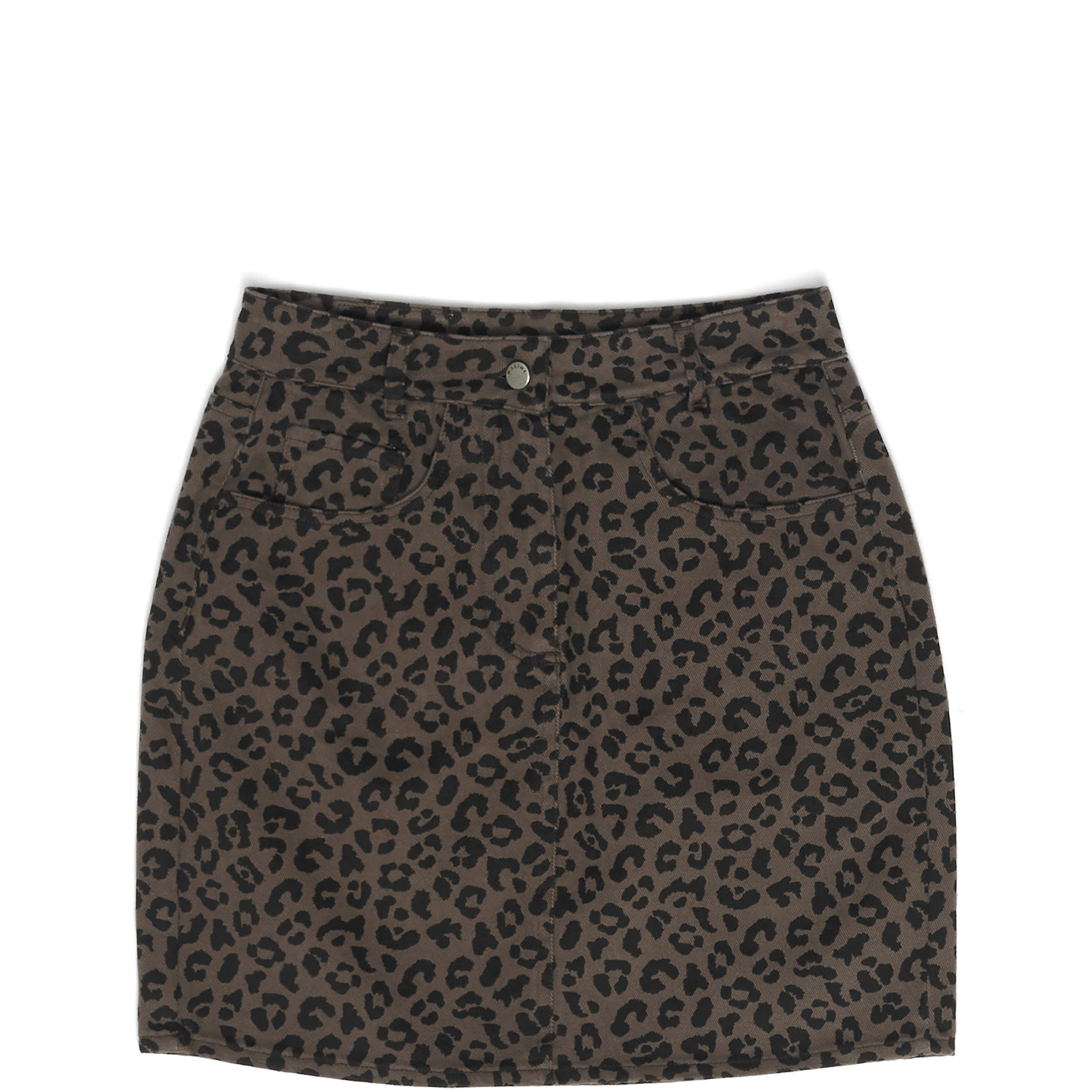 Mazine Damen Printed Mini Denim Rock