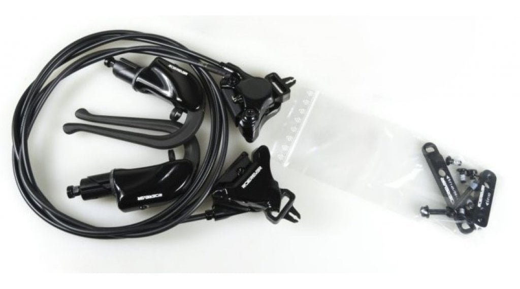 RideRever Trivia Carbon TT Scheibenbremse Set VR+HR (ohne Bremsscheiben) (BULK)